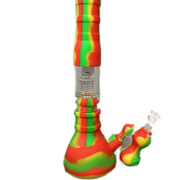 #1 Silicon Rasta Bong and Bubbler