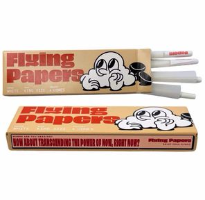 Flying Papers King Size White Cones 4pk