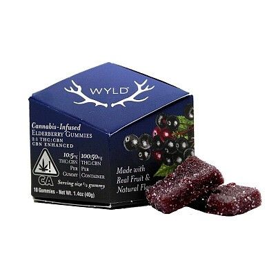 Wyld- Elderberry 100mg THC 50mg CBN Gummies