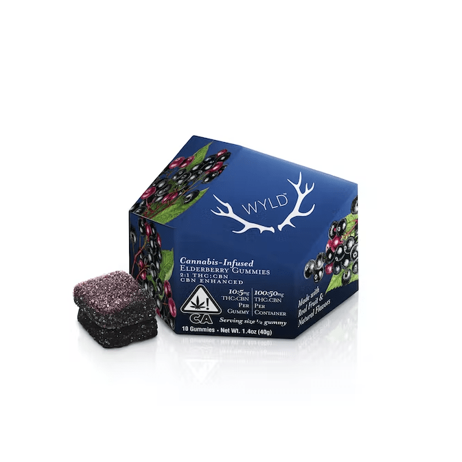 Wyld Fruit Chews Elderberry 100mg THC / 50mg CBN 2:1