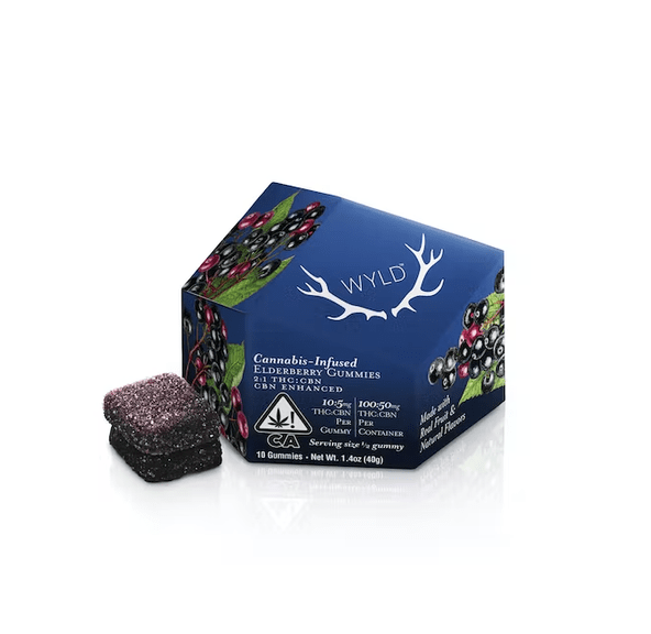 Wyld Fruit Chews Elderberry 100mg THC / 50mg CBN 2:1