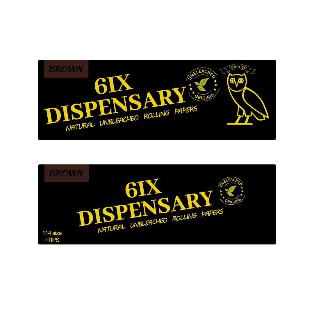 6ix Rolling Papers+Tips Regular Size