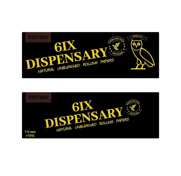 6ix Rolling Papers+Tips Regular Size