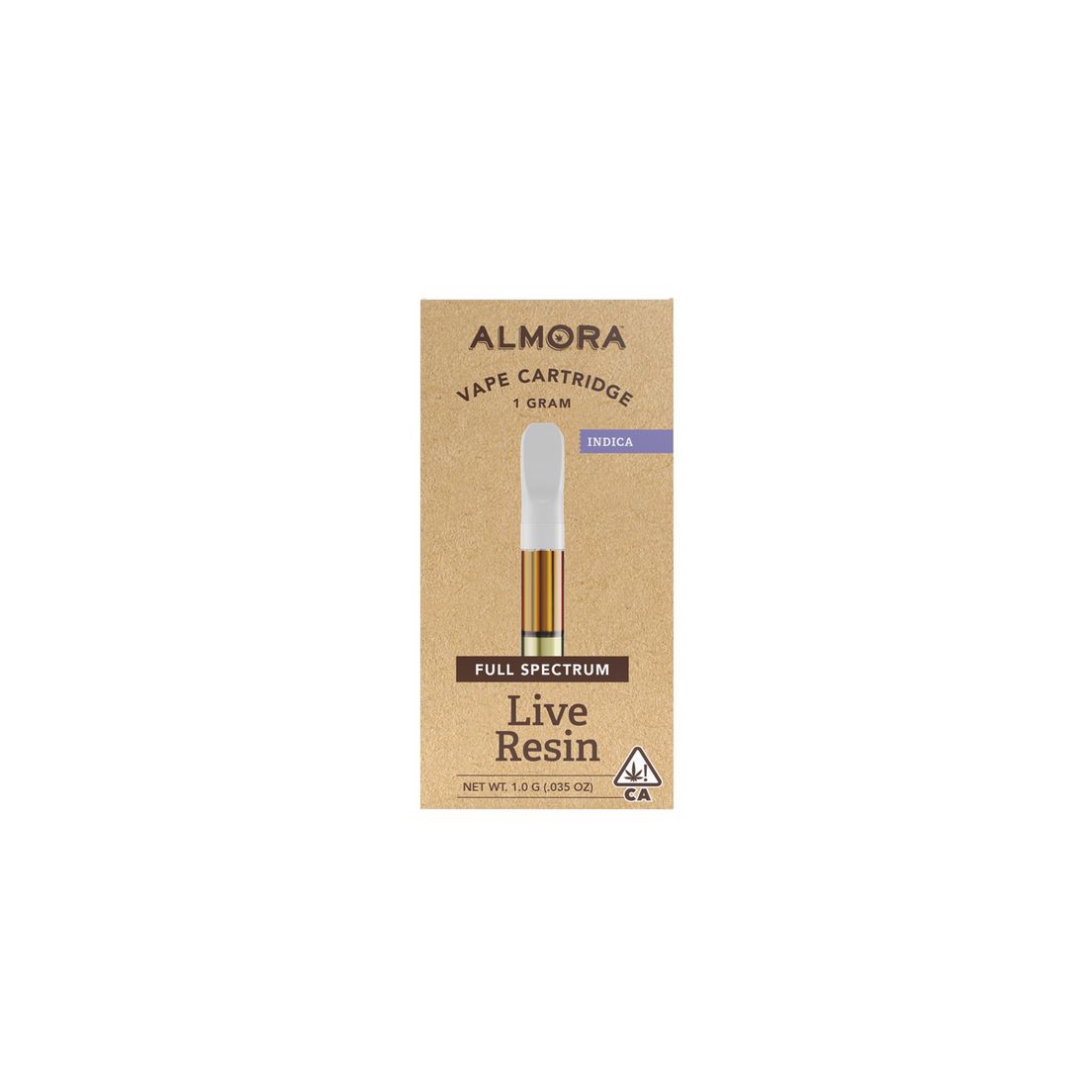 Almora Farm Live Resin Cartridge Vanilla Biscotti 1g