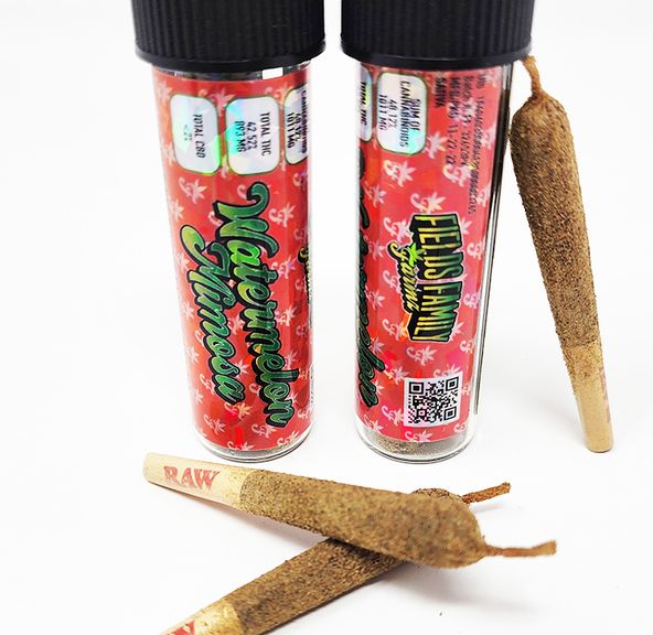 Fields Family Farmz - Watermelon Gushers Diamond & Kief Infused Pre-Rolls 3 Pack 2.1g