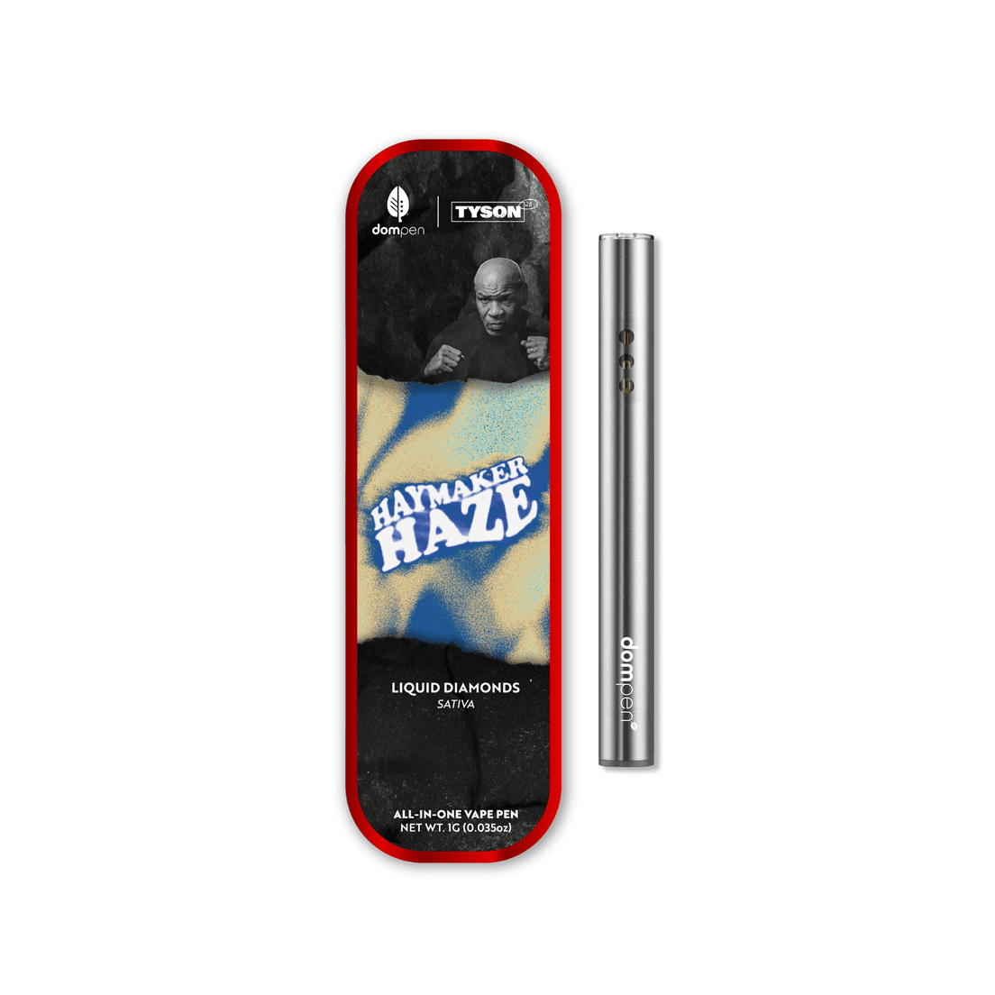 DomPen x Tyson | AIO Vape | 1g | Diamonds | Haymaker Haze
