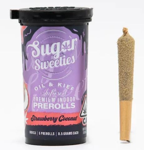 Sugar Sweeties Strawberry Coconut 5PK Infused Pre-Rolls