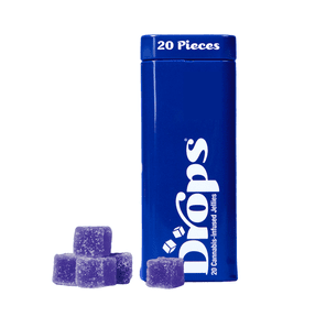 Drops- BLACK CURRANT DEEP RELAXATION GUMMIES THC+CBN+CBD