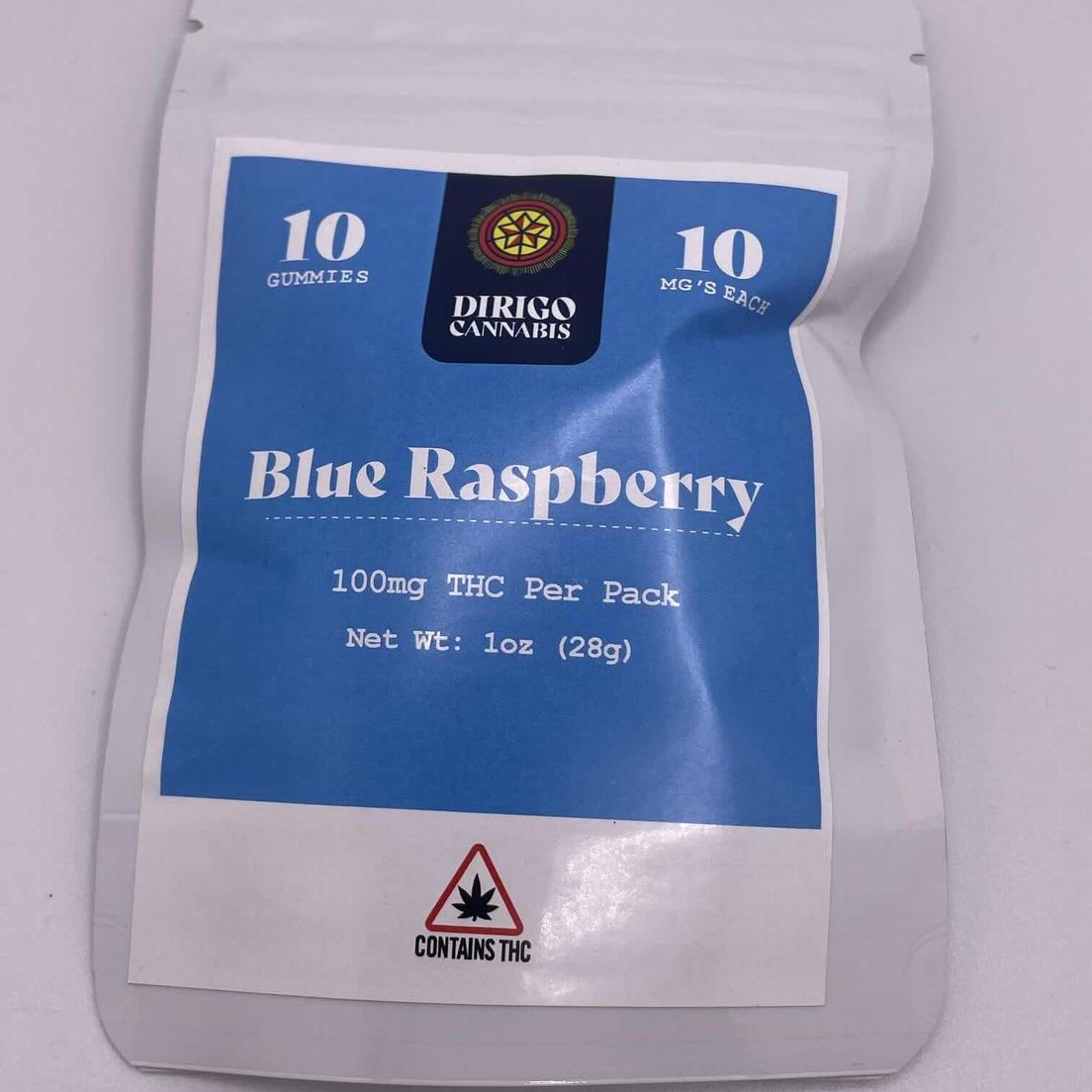 300mg Blue Raspberry Gummies | Dirigo Cannabis