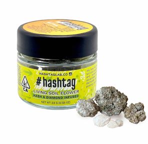 #Hashtag - Hash and Diamond Infused Flower - Real OG x Lemon Fire 3.5g