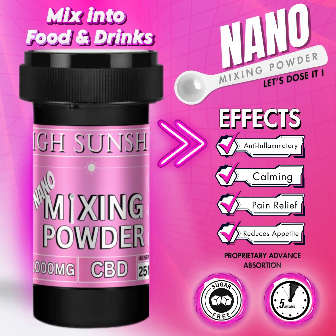 1000mg CBD Nano Mixing Powder by High Sunshine Farms