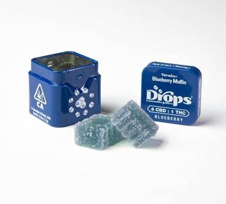 Drops - Black Currant Enhanced Rosin Gummies 1:1:1 THC:CBD:CBN