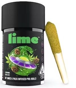 Lime - Lil' Limes - Alien Gas - Infused Prerolls - 5pk - 3g - Indica