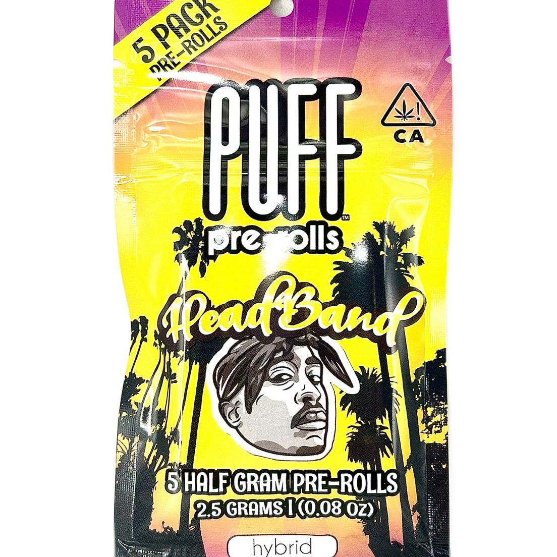 B2 GET PREROLL - PUFF - Headband - Pre-Roll 5pk x 0.5g= 2.5g