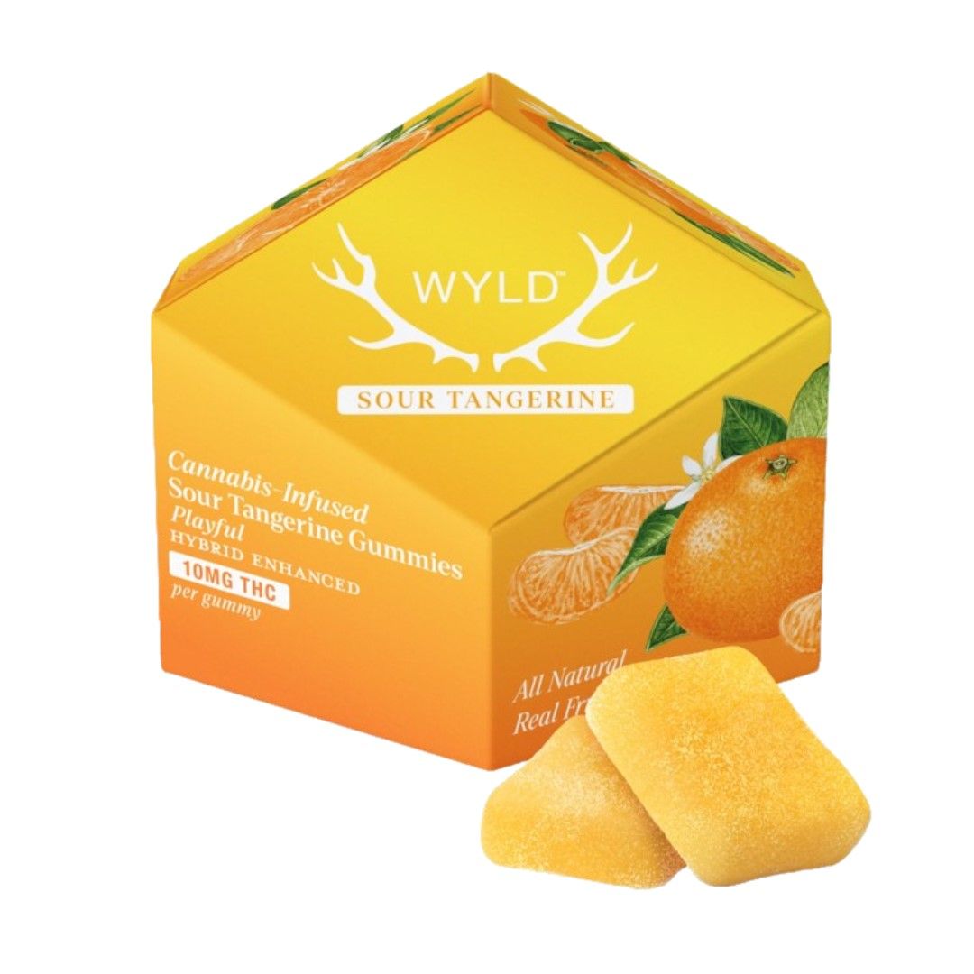 Wyld Fruit Chews Sour Tangerine 100mg