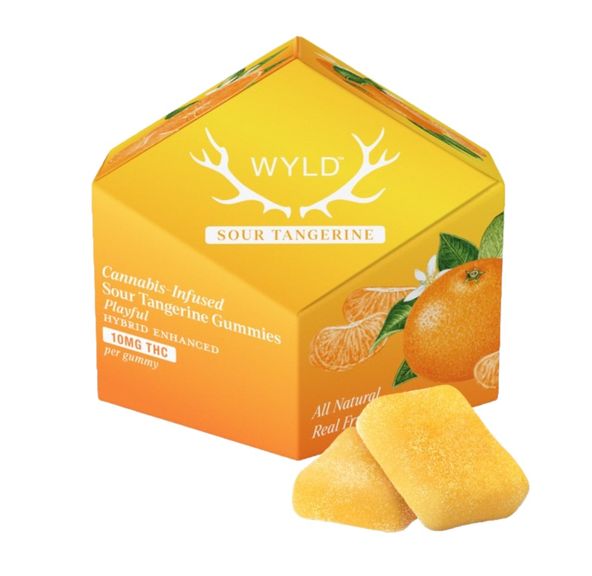 Wyld Fruit Chews Sour Tangerine 100mg