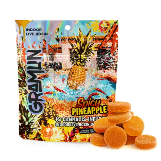 Gramlin - Live Rosin Gummies Spicy Pineapple 100mg - 35 g