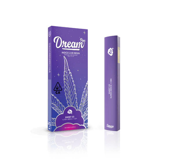 1. Sauced .5g THC Live Resin + CBN Disposable Pen - Sweet ZZ (I) *SALE*