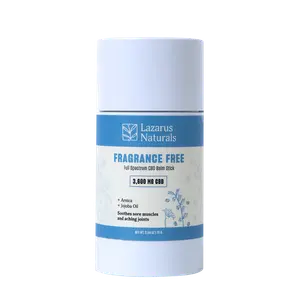 Lazarus CBD Balm Stick Fragrance Free, 3600mg