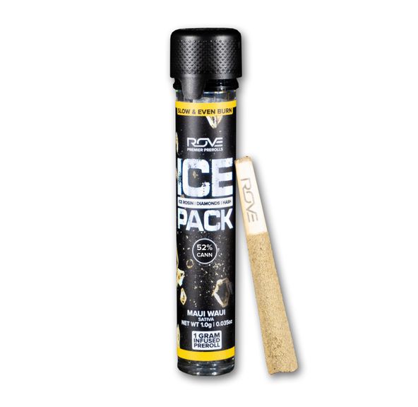 Rove | Maui Waui (S) | 1g Ice Pack Rosin, Diamond, Hash Infused Pre-roll