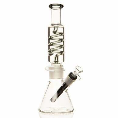 14” Freezable Pull Apart Glass Bong Beaker-style
