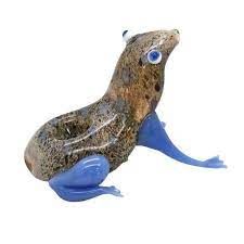 5" STANDING FROG GLASS HANDPIPE