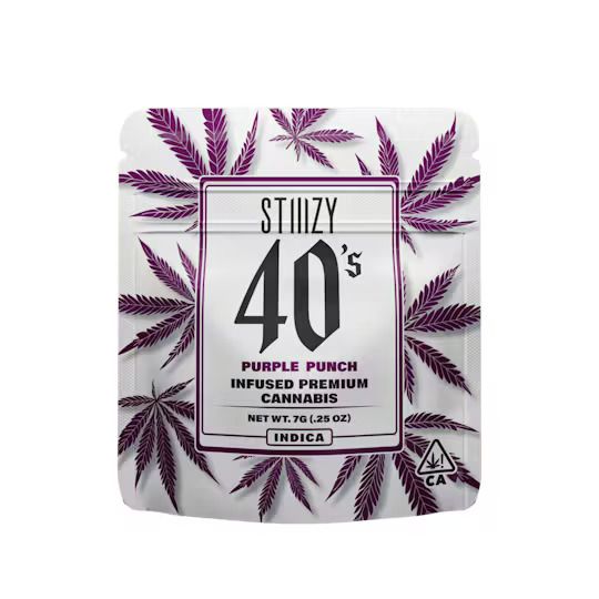 STIIIZY - 7G INFUSED 40s MYLAR - PURPLE PUNCH 7g