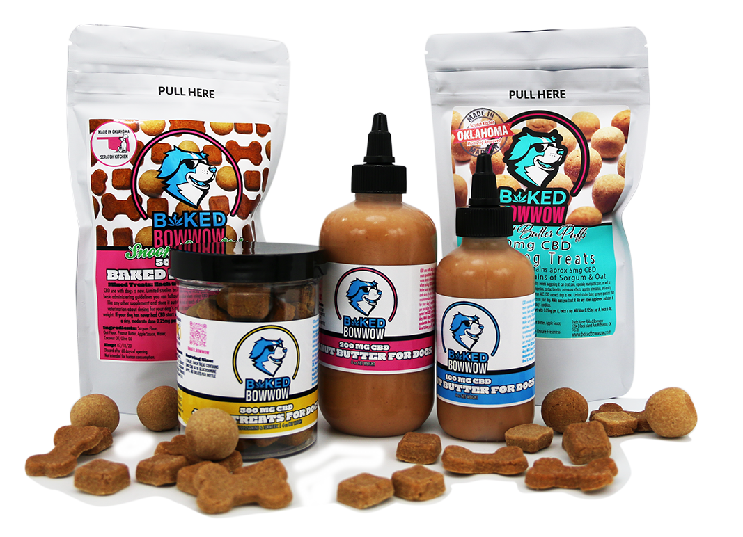 Baked Bowwow CBD Dog Treats - 100mg Peanut Butter Squeeze