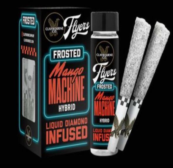 [Claybourne Co.] Frosted Flyers 5 Pack Prerolls - 2.5g - Mango Machine (H)