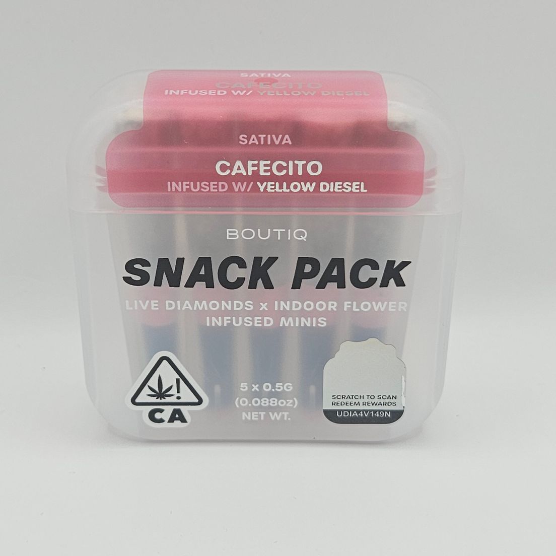 Boutiq Mini Joints (5ct) - Cafecito w/ Yellow Diesel