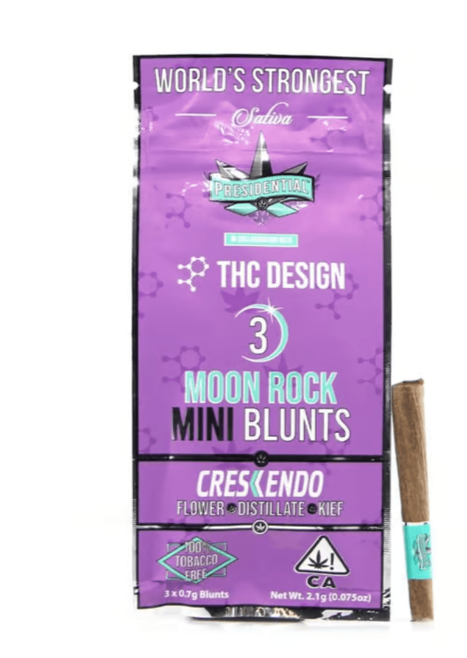 Presidential Pee-Wee Mini Moonrock Blunts (3 pk ) - Crescendo - THC: 40.2%