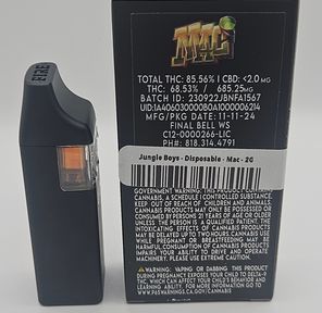Jungle Boys - Disposable - Mac - 2G at Goodies | Sweede