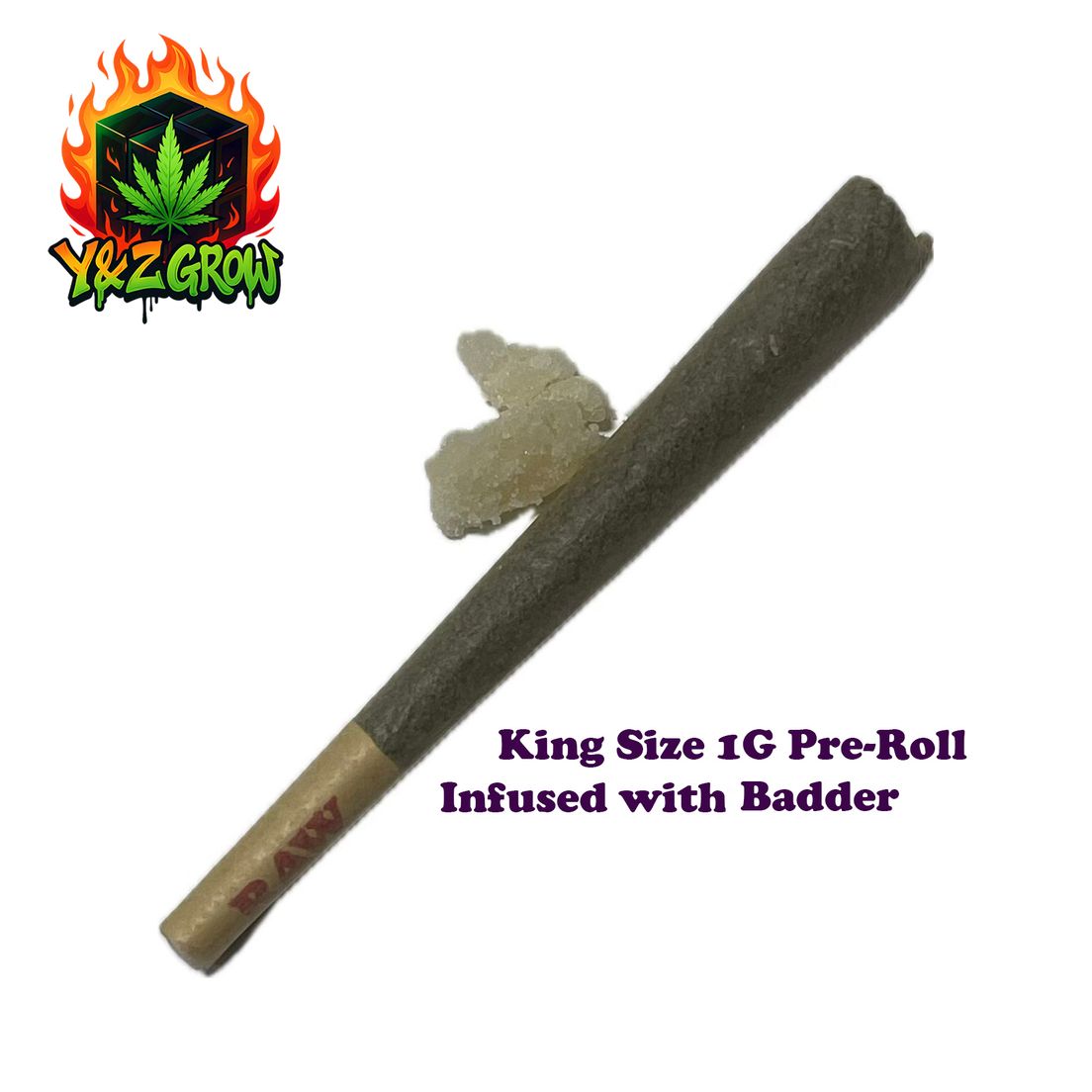 Lemon Cherry Gelato Badder Infused 1G King Size Joint