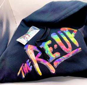 PRE-ORDER ONLY Deal! $29 (SMALL) Black Tie Dye Hoodie - The Re-Up + Preroll *Disclaimer*