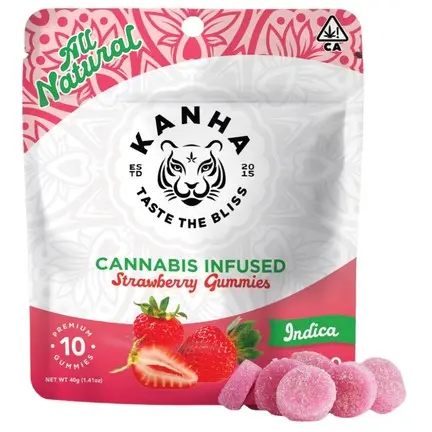 Kanha Gummies Strawberry 100mg