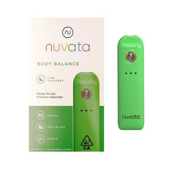 G. Nuvata .5g Disposable Vape Pen - Body Balance Lime (9:1 THC/CBD)