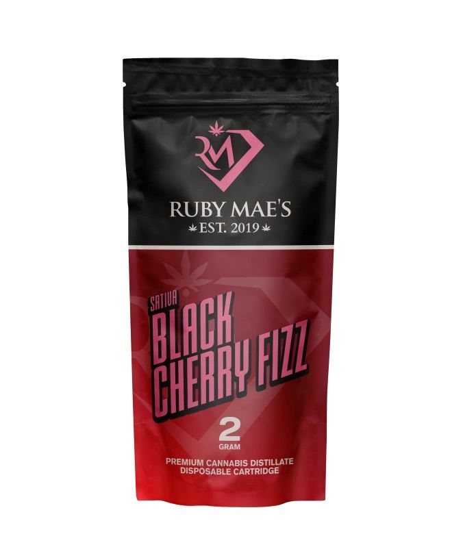 Black Cherry Fizz- 2G Disposibles - Cartridge By Ruby Mae's