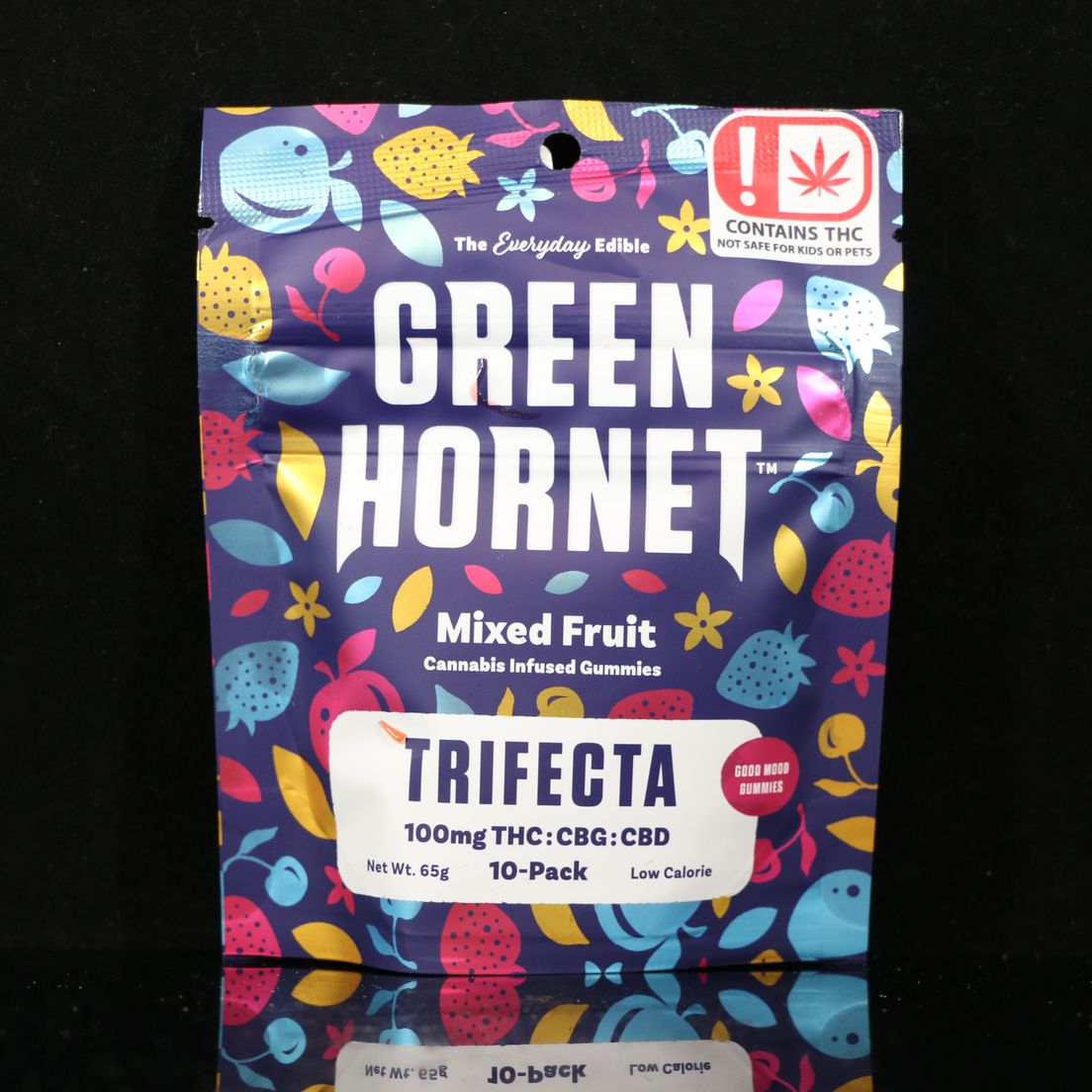 Green Hornet | Trifecta Mixed Fruit CBG/CBD/THC - 100mg