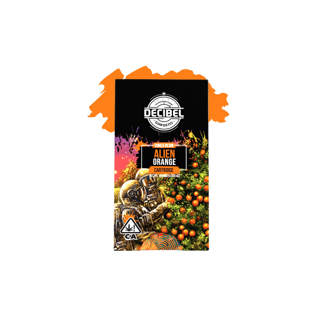 Decibel Gardens | Vape Cart | 1g | Cured Resin | Alien Orange