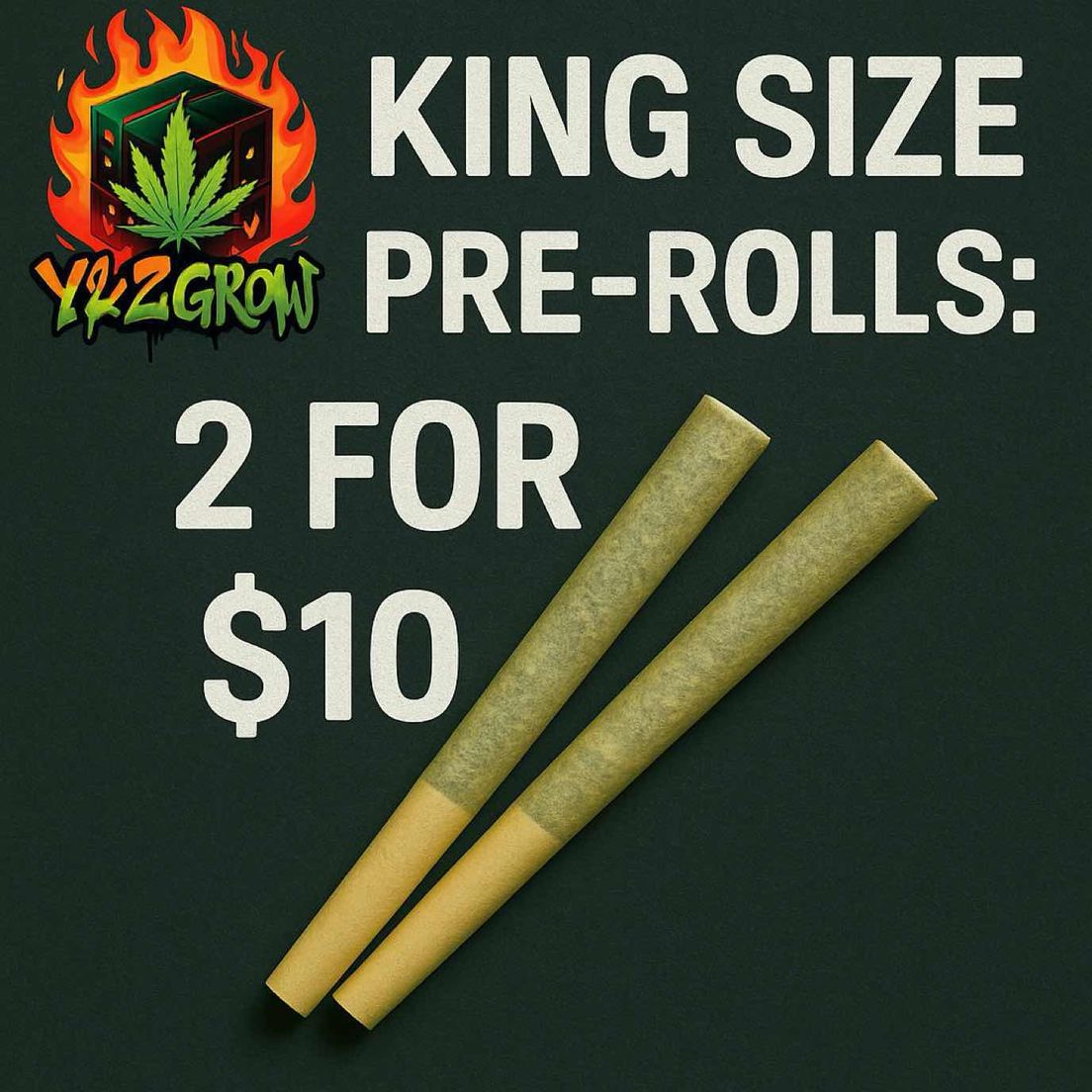 King Size Pre-Rolls: Purple Passion (Indica) 2 PACK