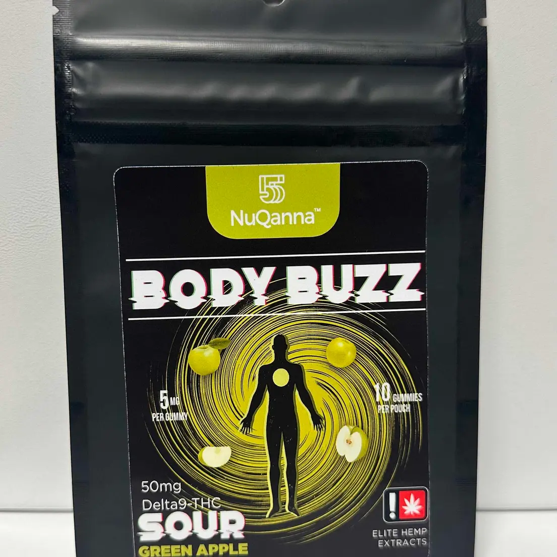 Body Buzz Gummy: Sour Green Apple D9