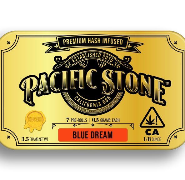 Pacific Stone Hash Infused Pre-roll 7pk Blue Dream 3.5g