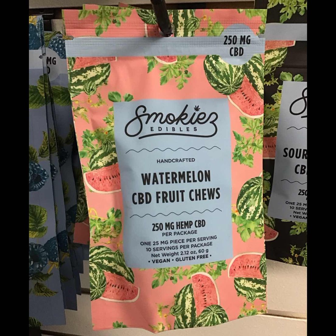 Smokiez Sour Watermelon 250mg CBD (only) Gummies