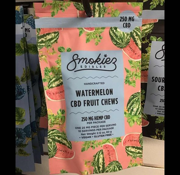 Smokiez Sour Watermelon 250mg CBD (only) Gummies