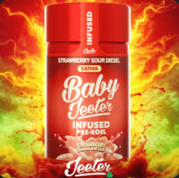 JEETER INFUSED BABY 5PK- STRAWBERRY SOUR DIESEL