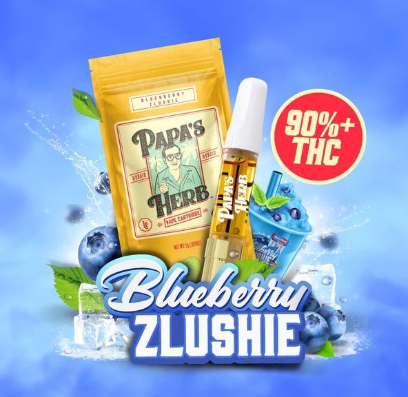 1g Blueberry Zlushie Vape Cartridge