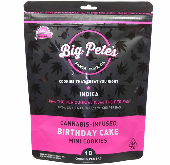 [Big Petes Treats] THC Cookies - 100mg - Birthday Cake (I)