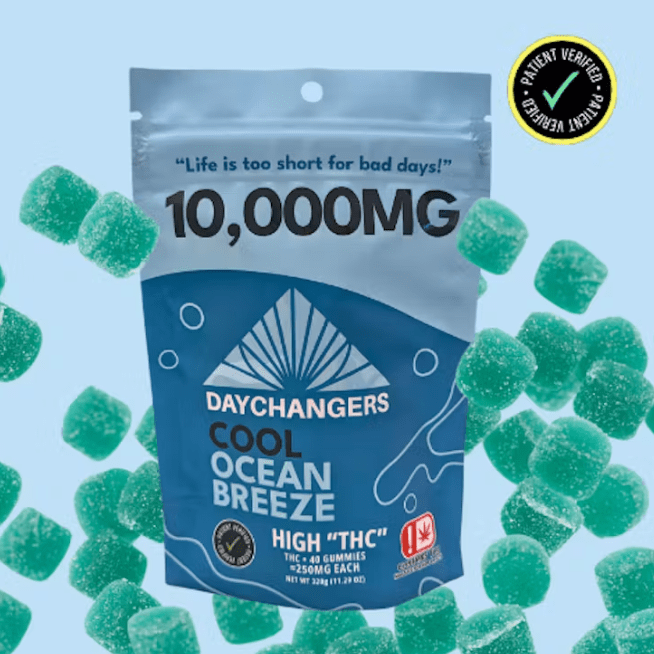 10,000mg THC Gummy (40ct) - Cool Ocean Breeze