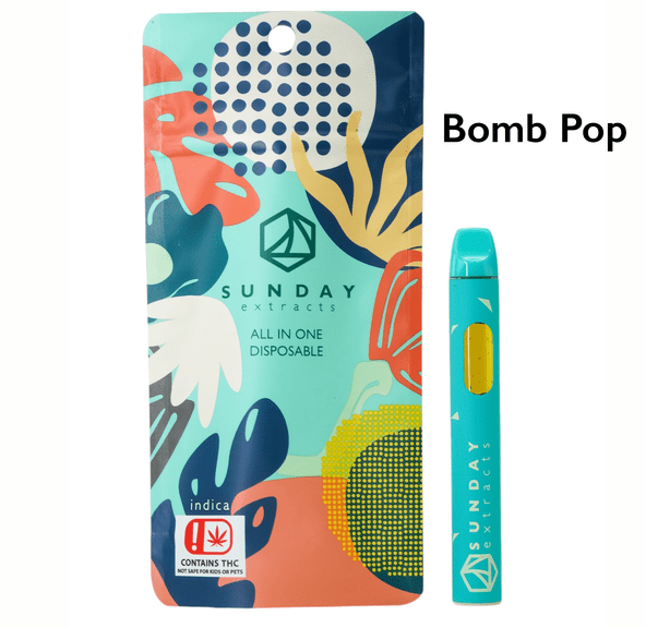 SUNDAY EXTRACTS BOMB POP DISPOSABLE 2G