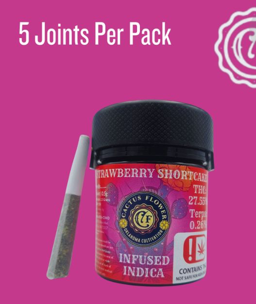 Cactus Flower - Infused Dogwalkers - 2.5g - Strawberry Shortcake